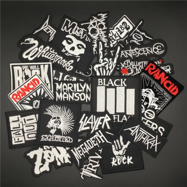 25pcs Punk/Metal Patches 1