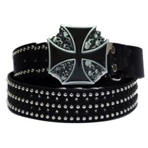 Maltese Cross Studded Belt